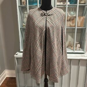 Forever 21 plaid cape.